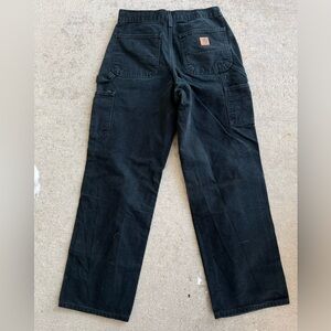 Vintage 90s carhartt Detroit workwear black jeans straight leg pants